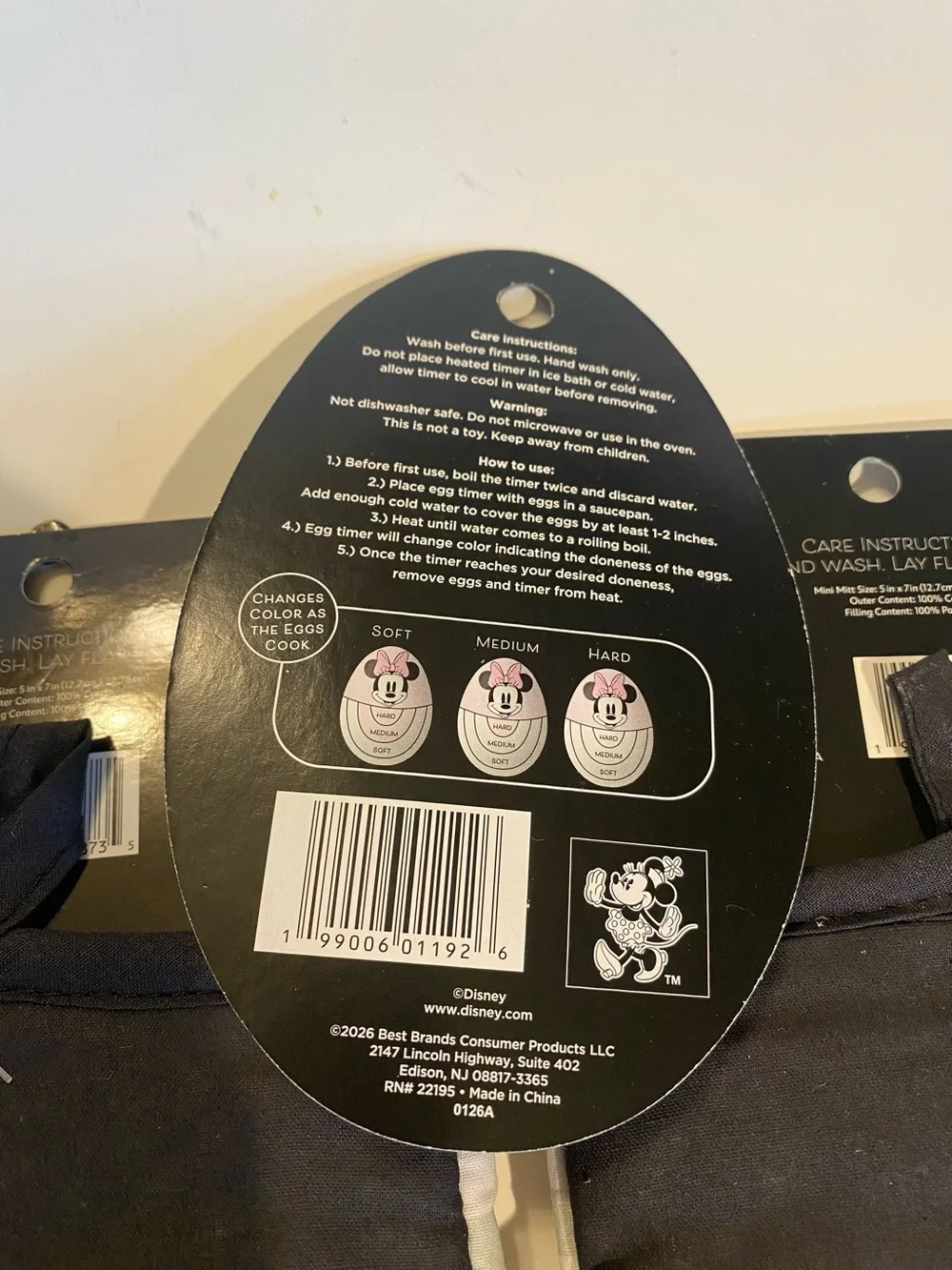 Disney Mickey Mouse Kitchen Set 2 Mini Oven Mitts & Color-Changing Egg Timer
